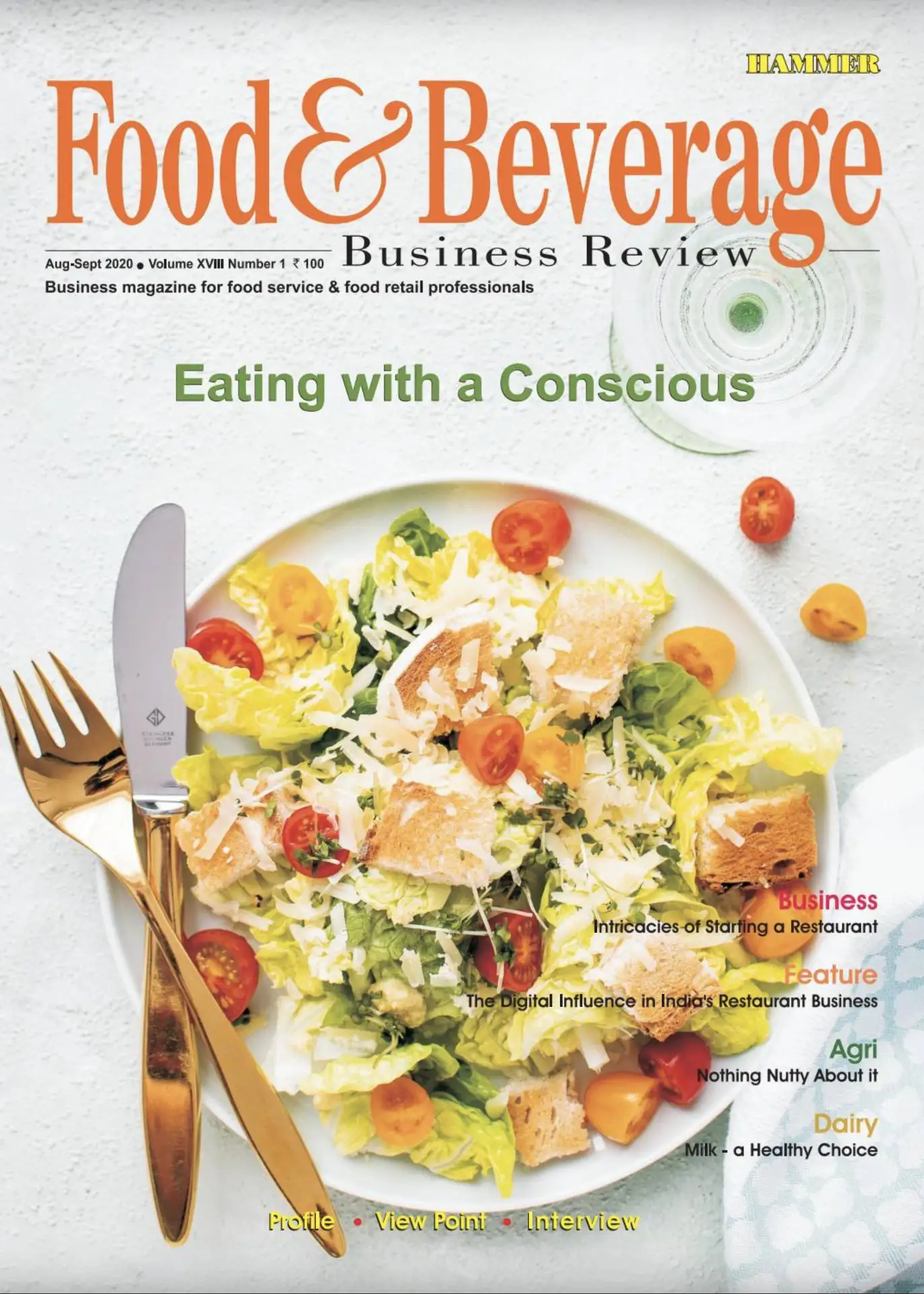 Food & Beverage Magazine Cover