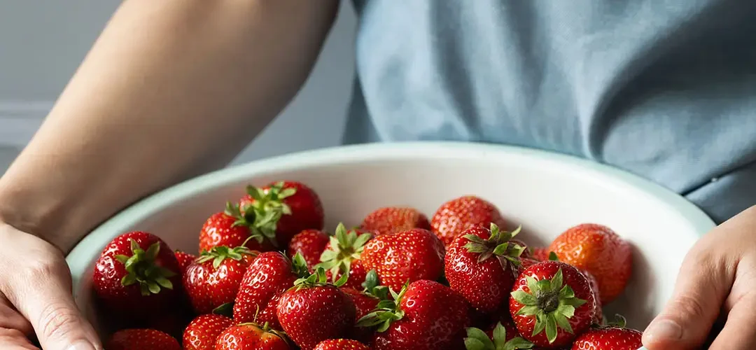 Strawberries in a bowl
